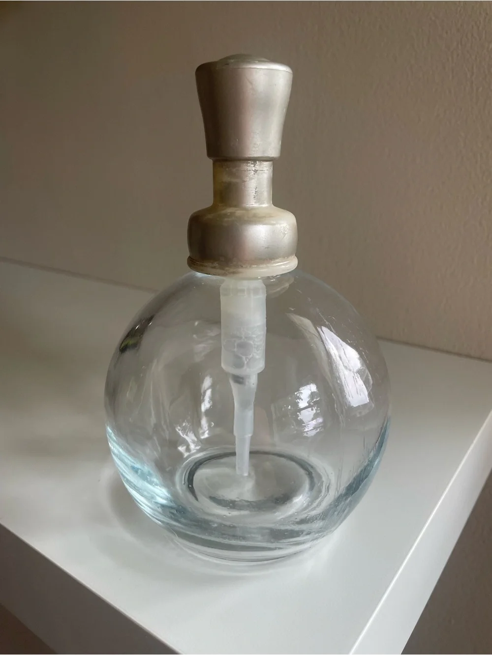Glass Ball Soap Dispenser